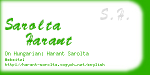 sarolta harant business card